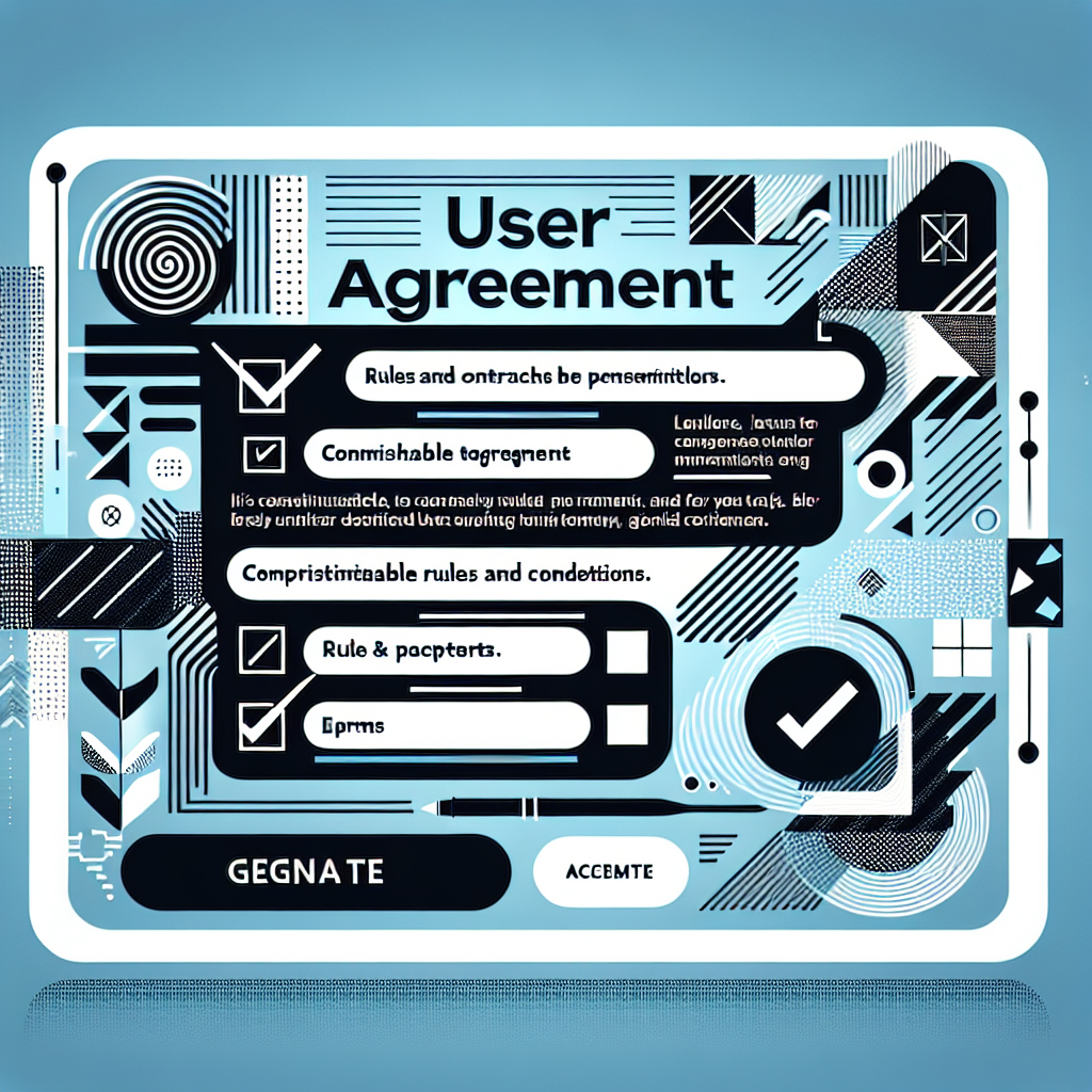 Gebruikersovereenkomst afbeelding